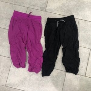 TWO PAIRS Ivivva- Crop Pants
